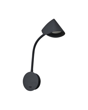 GOA * APLIQUE LED BRAZO LECTOR 6W 3000K NEGRO
